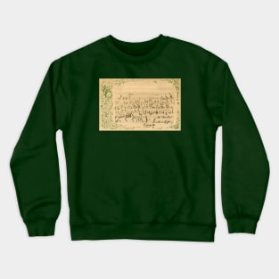 Rossini | Postcard with original handwritten score by Gioachino Rossini Crewneck Sweatshirt